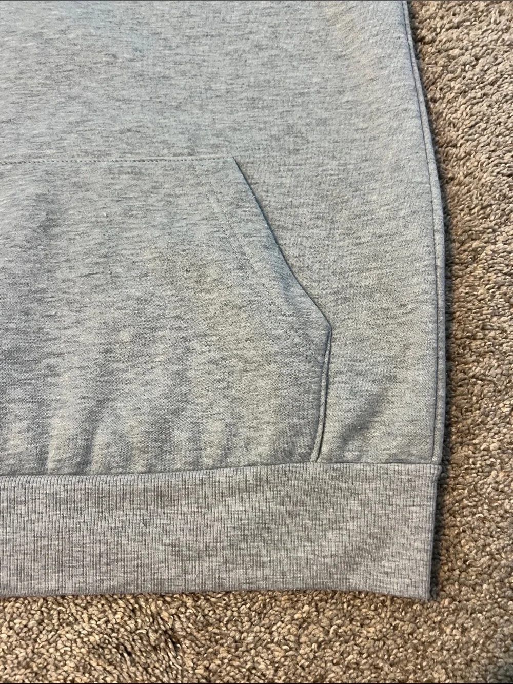 The North Face Light Grey Pullover Hoodie with Black Logo